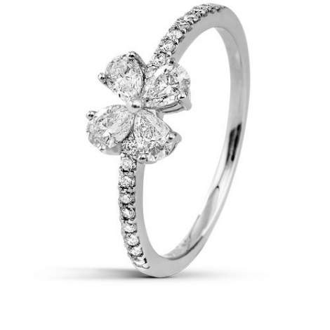  Bague Diamant  Bague en Diamant Prestige  Bague en or blanc avec ...