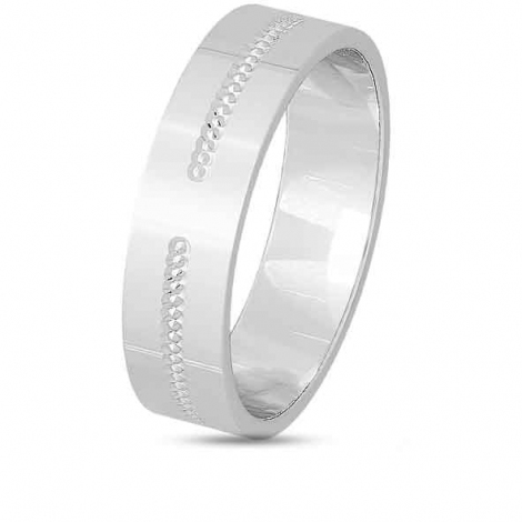 Alliance Or Blanc 9 Carats 5 Mm – Taille US 10 1/4, Bord Fraisé, Neuve Avec étiquettes, Royaume-Uni