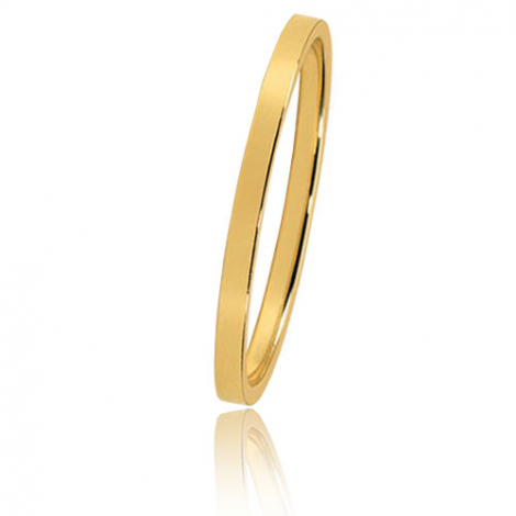 Alliance Bonheur en or jaune large de 1.5 mm