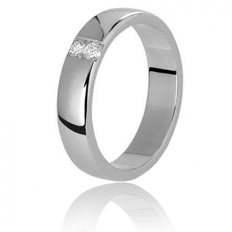 Alliance Celeste sertie de diamants 0.08 carats or blanc 60010008G Distributeur Officiel