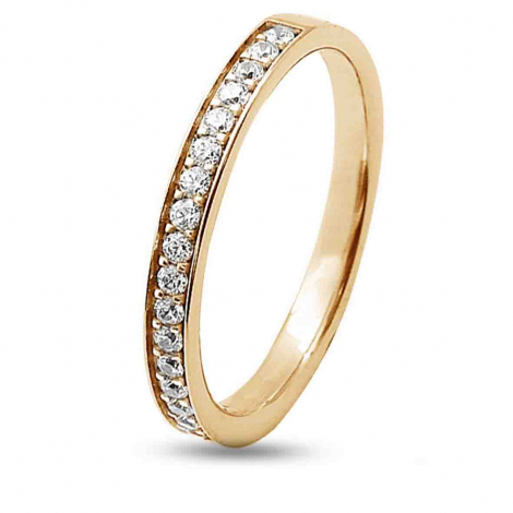 Alliance demi-tour rail grain fifty 0.25ct