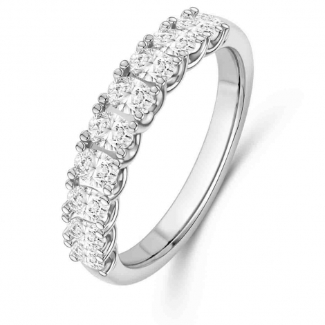 Alliance diamant taille Ovale