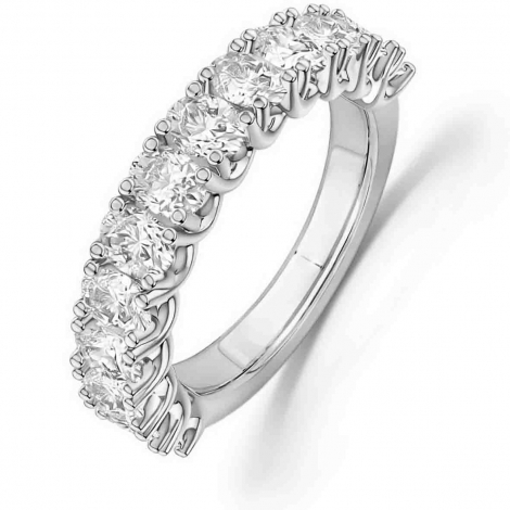 Alliance diamant taille Ovale