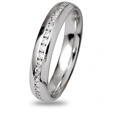 Alliance diamant tour complet platine rail bomb 0.75ct