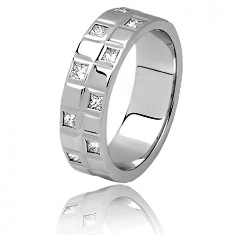 Alliance diamants Aquarius 0.40 ct en or blanc
