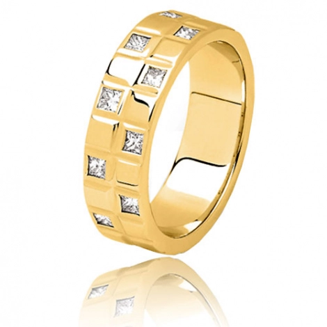 Alliance diamants Aquarius 0.40 ct en or jaune