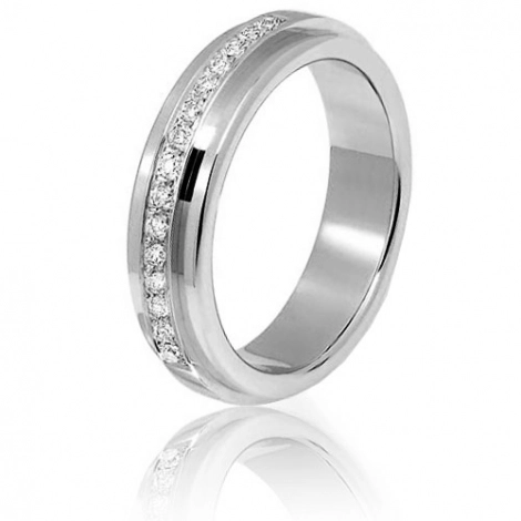 Alliance diamants Atria 0.15 ct en or blanc 