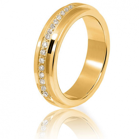Alliance diamants Atria 0.15 ct en or jaune Or Jaune - 0.15 ct - Fantasia