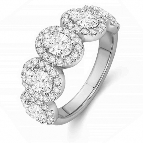 Alliance diamants taille Ovale
