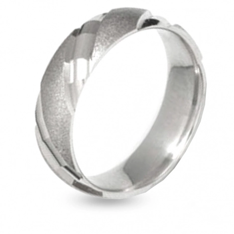 Alliance en platine Aquitaine 4 mm