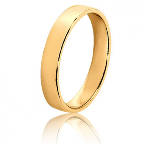 Alliance Fidelis en or jaune large de 3.5 mm