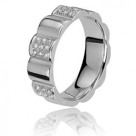 Alliance Mascaret 0.27ct  de diamant en or blanc