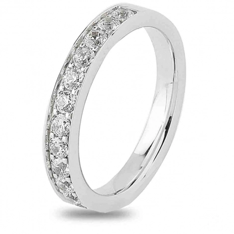 Alliance platine demi-tour rail grain fifty 0.65ct