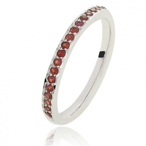 Alliance saphirs rouges 0.25 ct