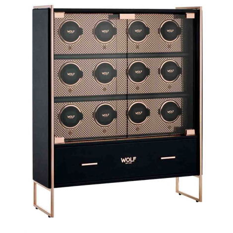 Armoire Remontoir Montre AXIS 12 Piece Watch Winder Cabinet - Cuivre