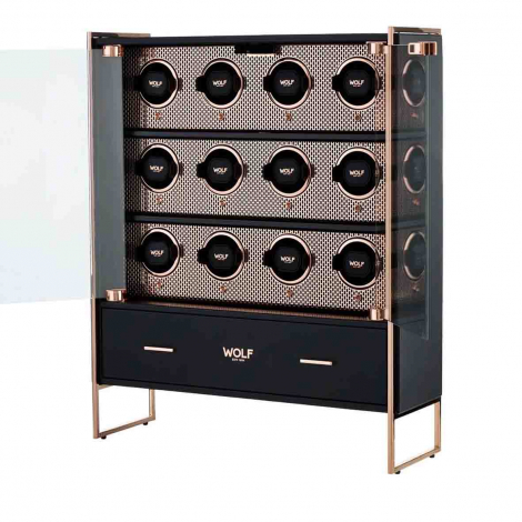 Armoire Remontoir Montre AXIS 12 Piece Watch Winder Cabinet - Cuivre