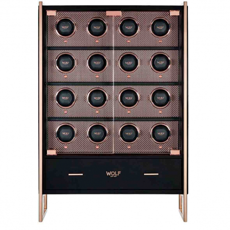 Armoire Remontoir Montre AXIS 16 Piece Watch Winder Cabinet - Cuivre � combiner