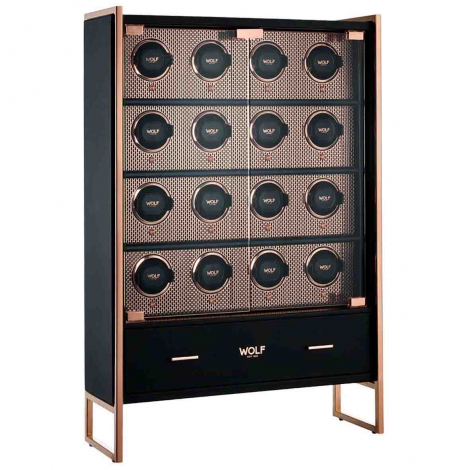 Armoire Remontoir Montre AXIS 16 Piece Watch Winder Cabinet - Cuivre