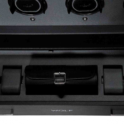 Armoire Remontoir Montre CLASSIC 12 Piece Watch Winder Cabinet- Noir 
