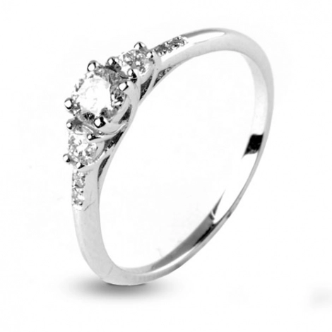 bague 3 diamants