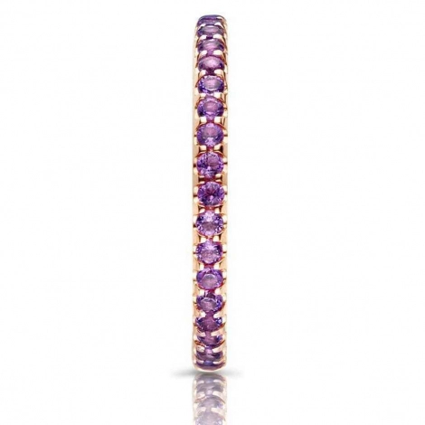 Bague Ischia Basics, amthyste sur or rose