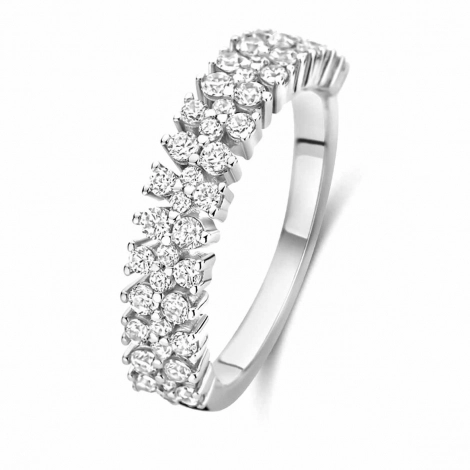 Bague argent sertie d'oxydes - Naiomy