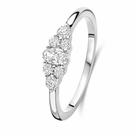 Bague argent sertie d'oxydes - Naiomy