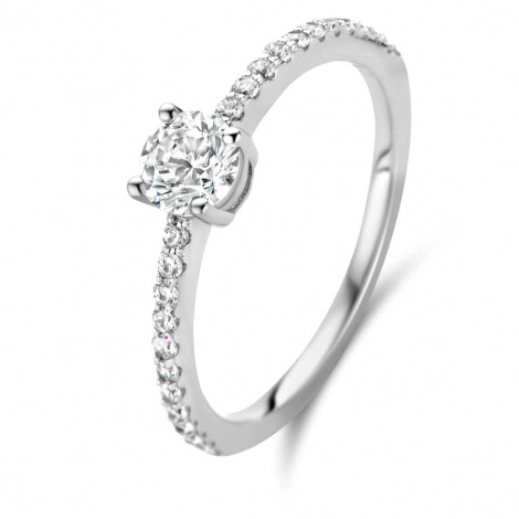 Bague Argent sertie de zirconium - Naiomy