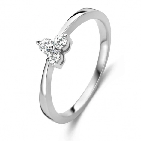 Bague Argent sertie de zirconium - Naiomy