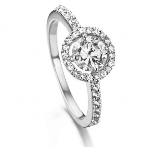 Bague Argent sertie de Zirconium - Naiomy