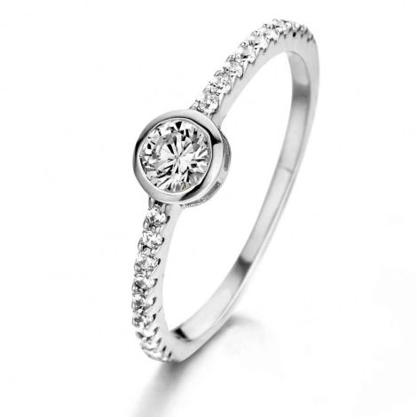 Bague Argent sertie de Zirconium - Naiomy