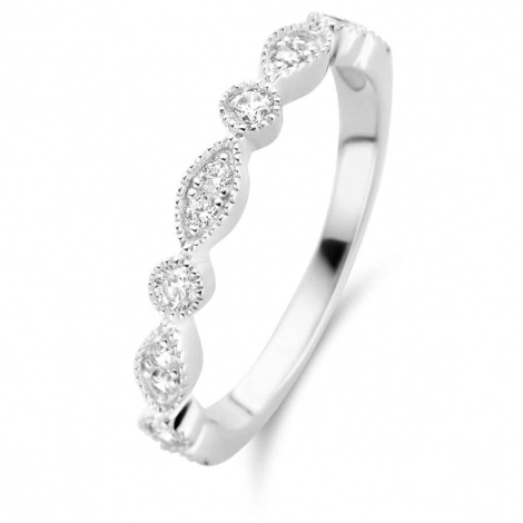 Bague Argent sertie de zirconium - Naiomy