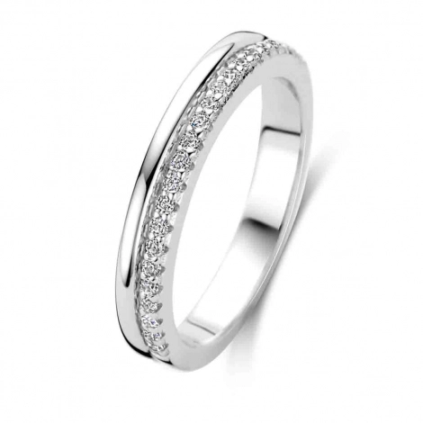 Bague argent sertie de Zirconium  - Naiomy Silver
