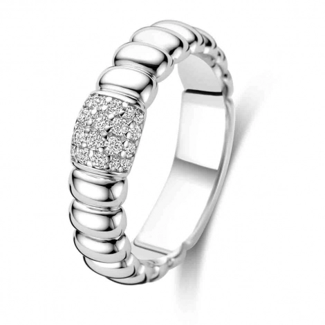 Bague argent sertie de Zirconium  - Naiomy Silver