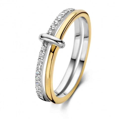 Bague argent sertie oxyde de zirconium - Naiomy 