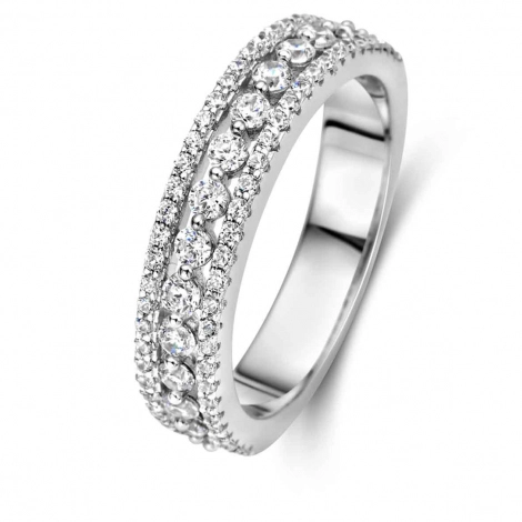 Bague Argent Zirconium - Naiomy Silver