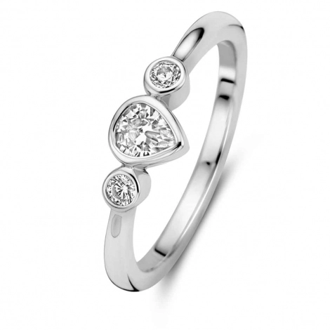 Bague Argent Zirconium - Naiomy Silver
