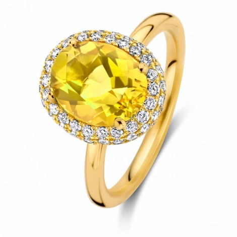 Bague Citrine et diamants - One More
