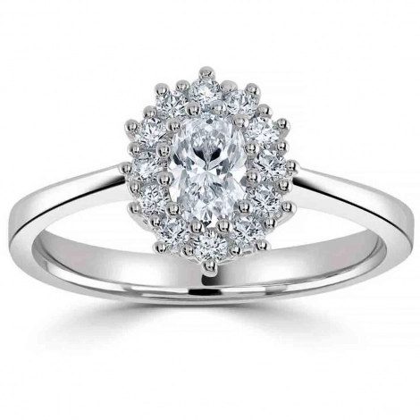 Bague de Fianailles Accompagne - Diamant cre en Laboratoire