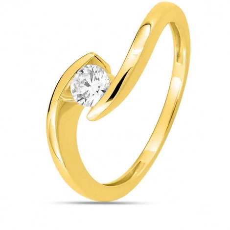 Bague de fianailles - Diamant de Laboratoire