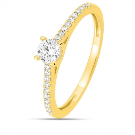 Bague de fianailles - Diamant de Laboratoire