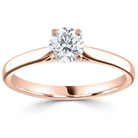 Bague de fianailles - diamant de laboratoire