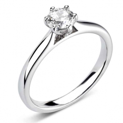 Bague de fianailles - diamant de laboratoire