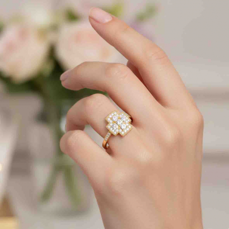 Bague de Syracuse en or et diamants 