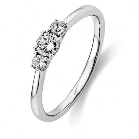 Bague diamant Trilogie