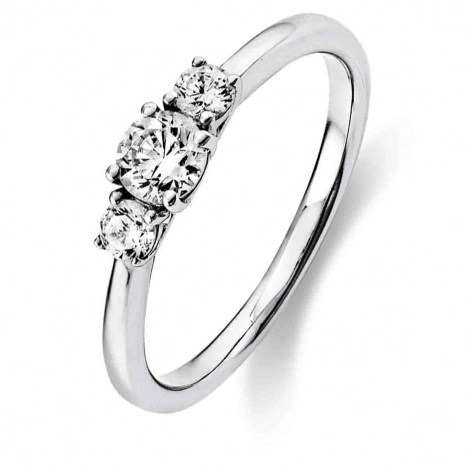 Bague diamant Trilogie