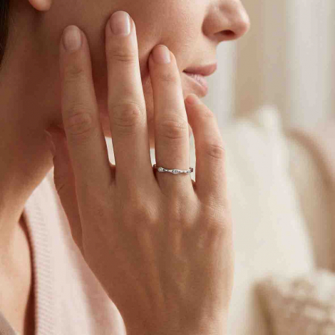 Bague diamants 0.04 ct