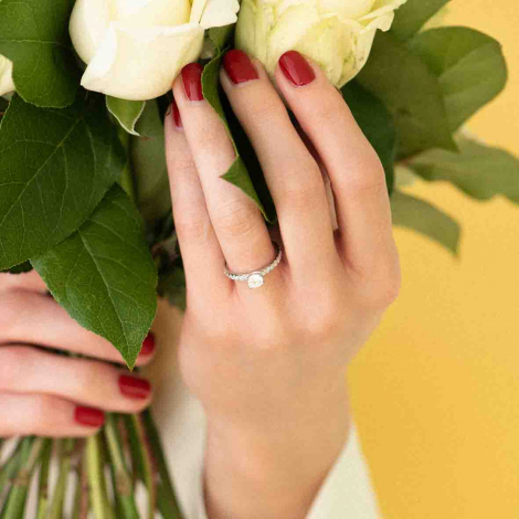Bague Diamants Blanc et Noir One More