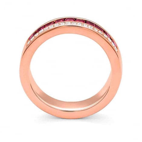 Bague Diamants et Rubis