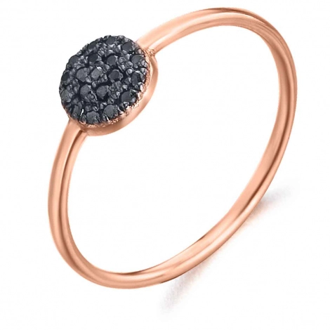 Bague diamants Noir 0.09 ct